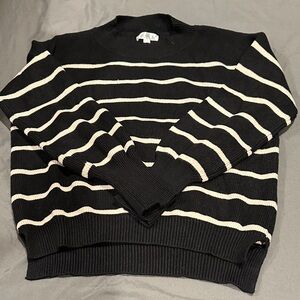 Black and White Striped Sweater